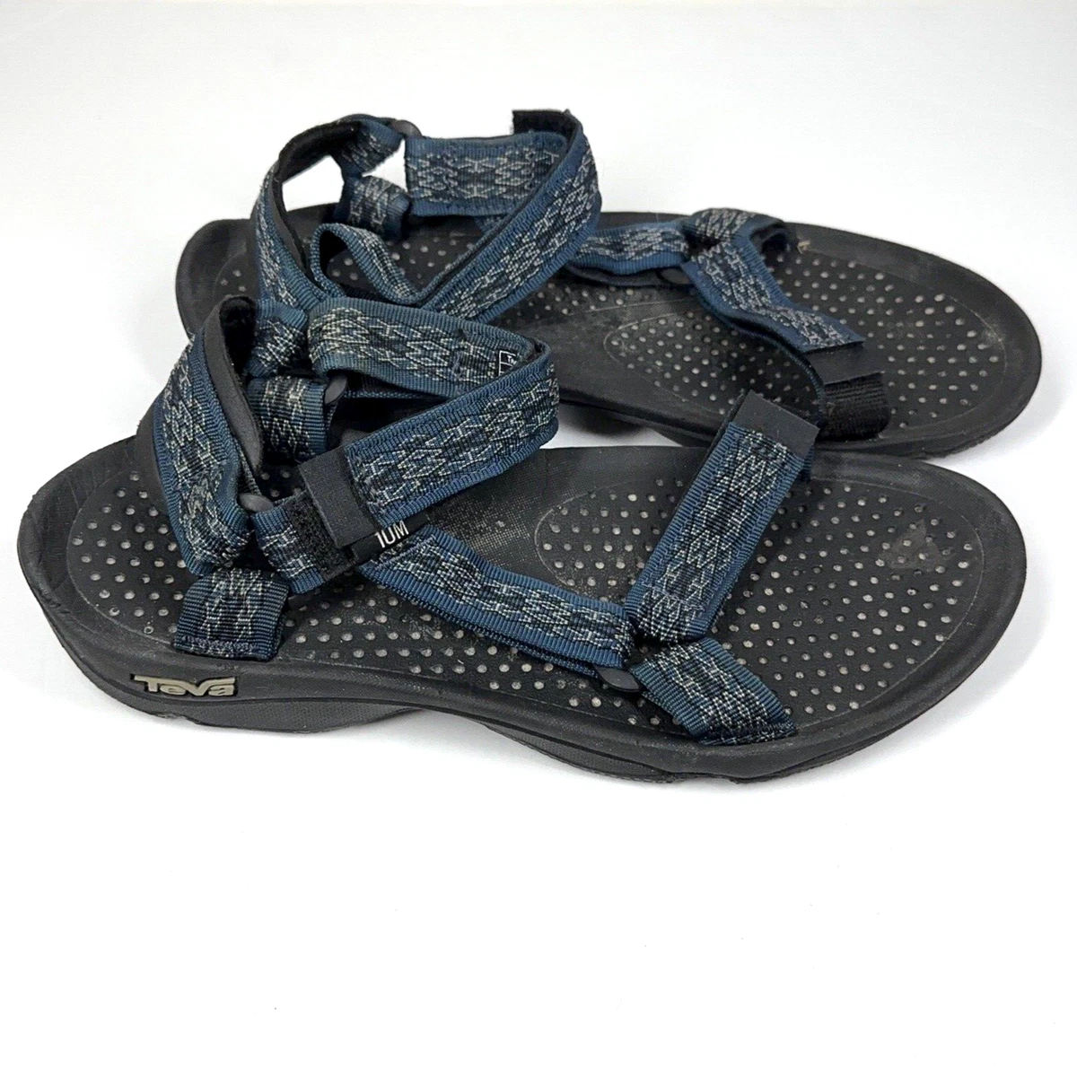 TEVA Men s 10 43 Hurricane Xlt2 Blue Hook and Loop Rubber Retro Sport Sandals