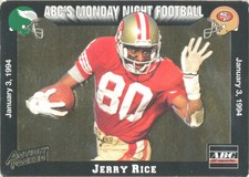 MONDAY-NIGHT FOOTBALL Jerry Rice  49ERS MVSU Delta-Devils HOF