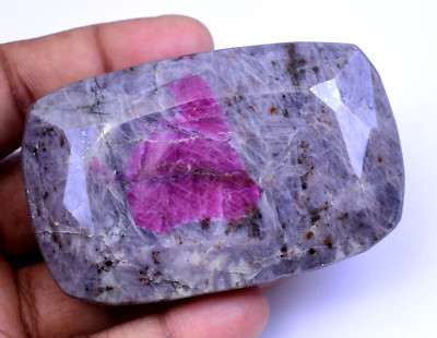 1080.0 Ct Natural HUGE Red Ruby Earth-Mined Certified Untreated Cushion Gemstone
