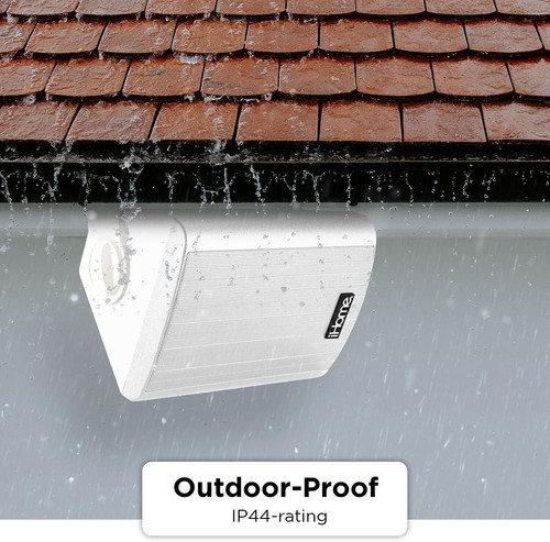 IHome Altoparlanti Bluetooth da Esterno 100 Watt Impermeabili da Parete per Patio - Foto 8 di 12