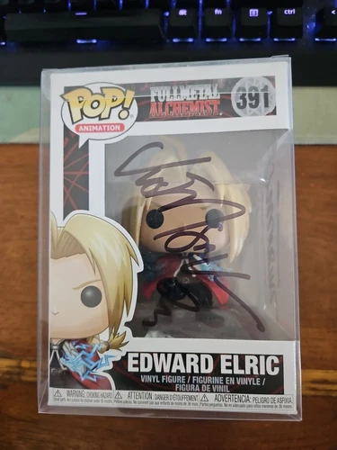 Funko Pop! Fullmetal Alchemist Edward Elric 391 Autograph Vic Mignogna Signed
