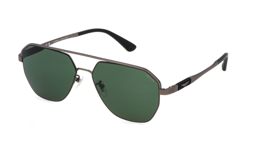 Lunettes De Soleil Police SPLP27 0568 - Monture Bachelite Lucida Totale Noire 54/21/145 Pour Homme