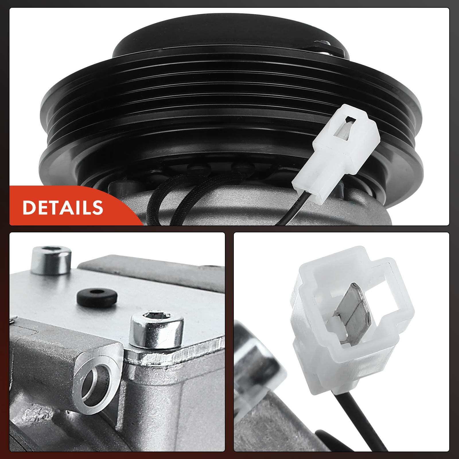 AC Compressor with 4-Groove Pulley for for Acura NSX 1997-2005 Integra 90-97 EL