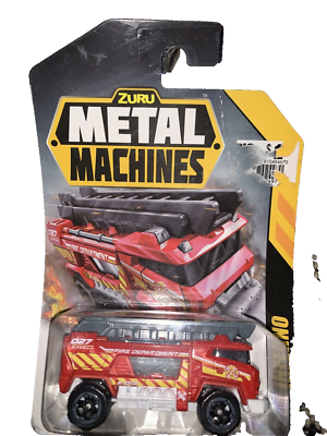 ZURU Metal Machines Inferno Diecast Red Fire Truck Toy Diecast 1