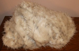 Pottery Barn Teen Large Bean Bag Cover Fur Spotted Used Slipcover