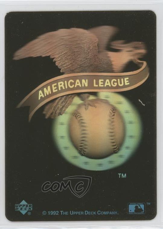 1992 Upper Deck Gold Team Logo Hologram Inserts American League