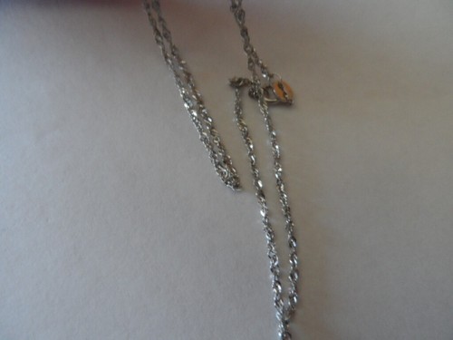 Vintage White gold 14K chain 24.5" Long - Picture 4 of 8