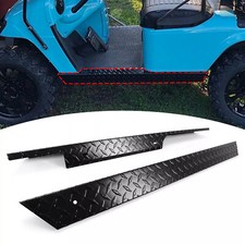 Rocker Panel Aluminum Diamond Plate Side Cover For EZGO TXT Golf Cart 1994-2013