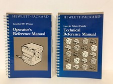 HP LASERJET 500 PRINTER OPERATOR'S MANUAL  LASERJET PRINTER MANUAL