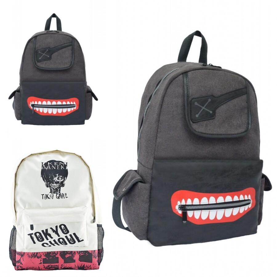 Anime Tokyo Ghoul Kaneki Ken Backpack Student School Bag Canvas