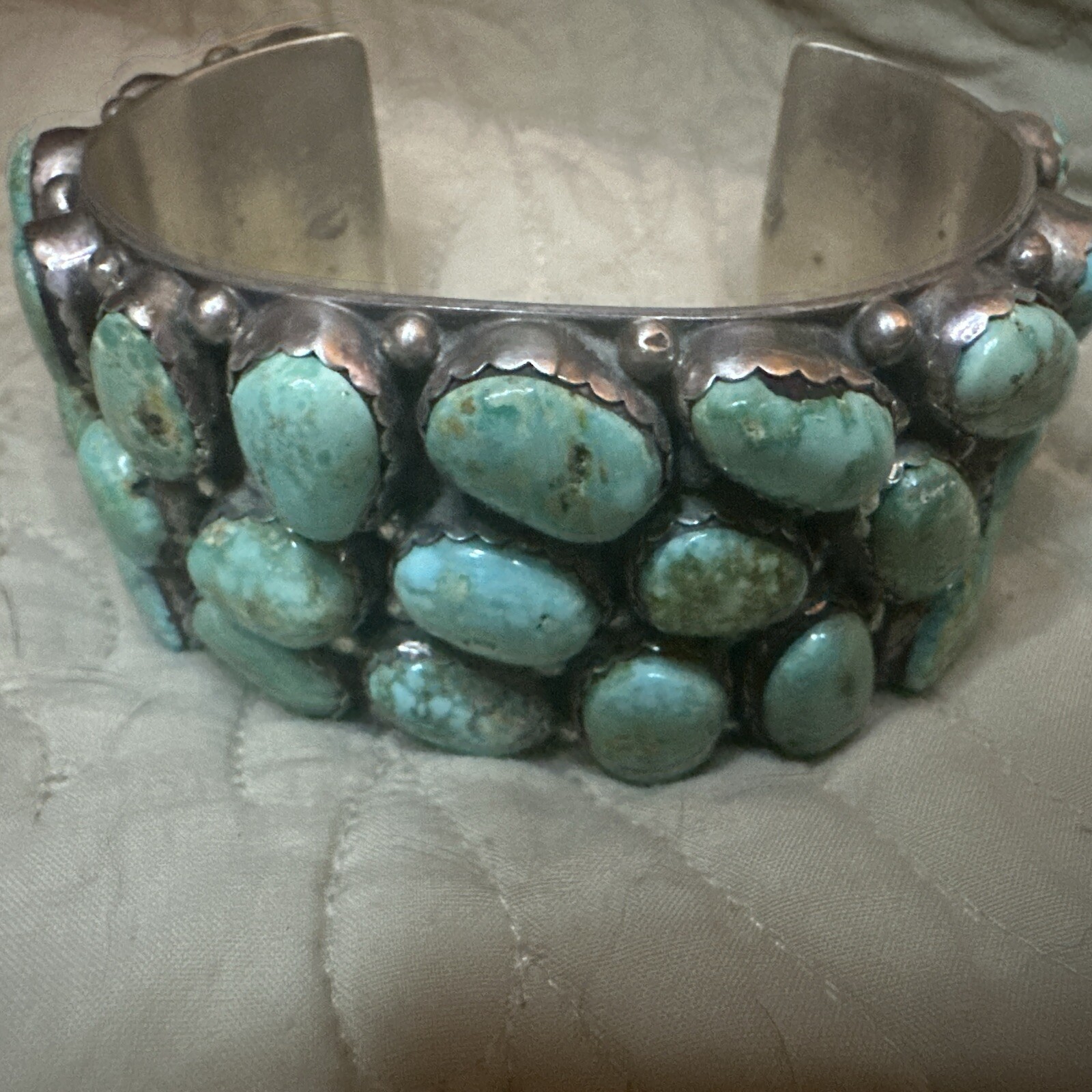 Authentic Antique Native American Cuff Bracelet S… - image 1