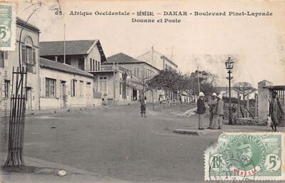 Senegal - DAKAR - Pinet-Laprade Boulevard - The post office - Publ. Fortier 63