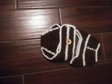 So 'Dorable Hand Crocheted Diaper Cover 0-6m Football