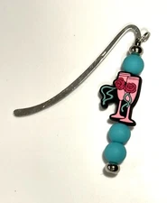 5 Pcs Beadable Bookmarks DIY Metal Blank Bar Bookmark for Beads Modern Bookmark