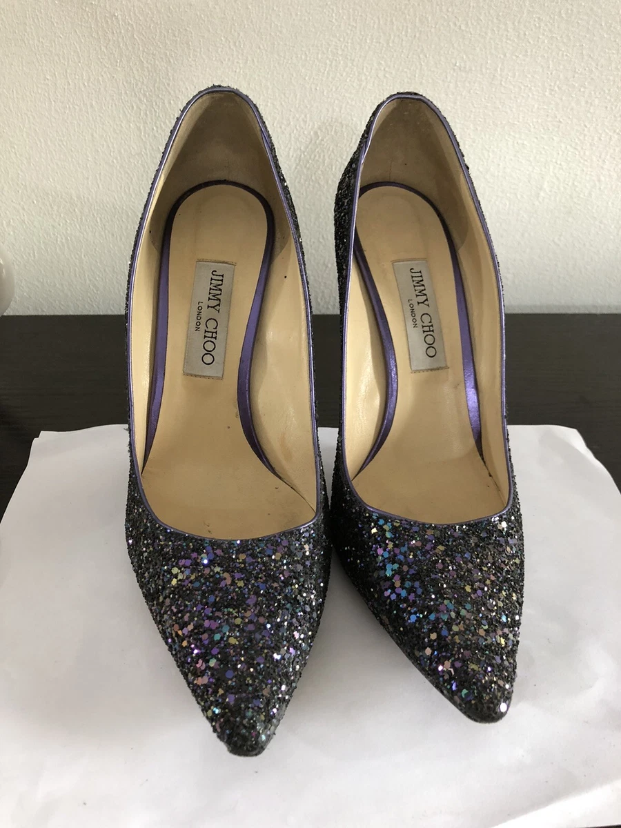 JIMMY CHOO | Romy 85 Glitter Pumps | Women | Lane Crawford