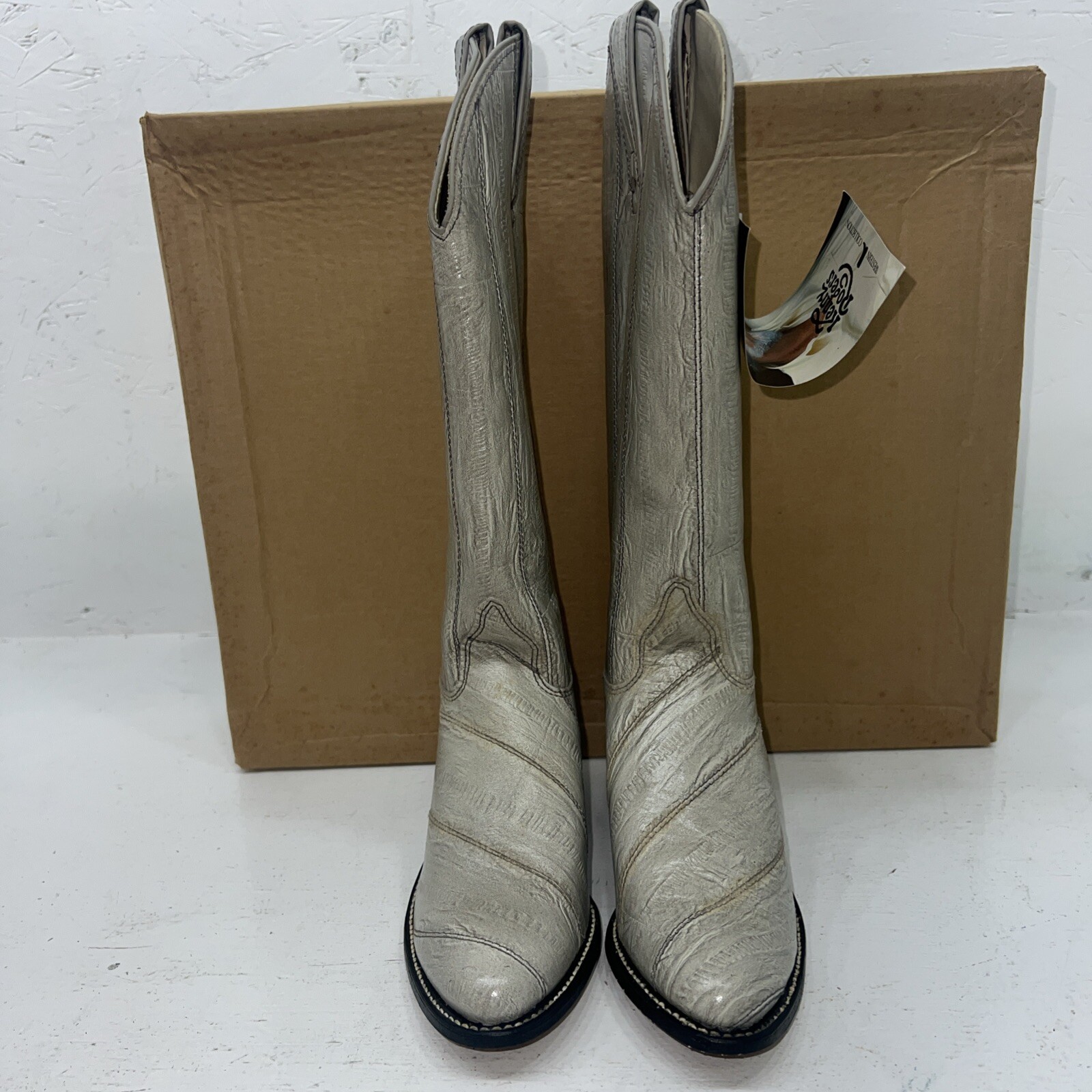 New Women’s Gray Kenny Rodger’s Cowboy Boots. 40432 5.5 5 1/2 M. 20-36 image 2