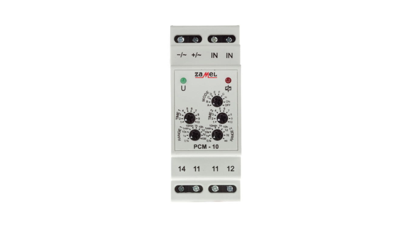 Time relay 16A 0.1 sec-10 days 24V AC/DC PCM-10/24V EXT10000086 /T2UK