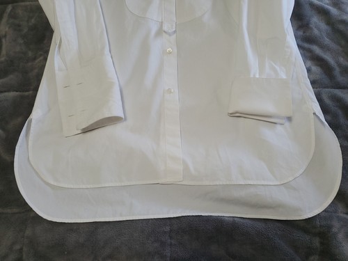 Dries Van Noten Embroidered White Long Sleeve French Cuff Tunic Blouse/Top SZ 36 - Picture 8 of 11