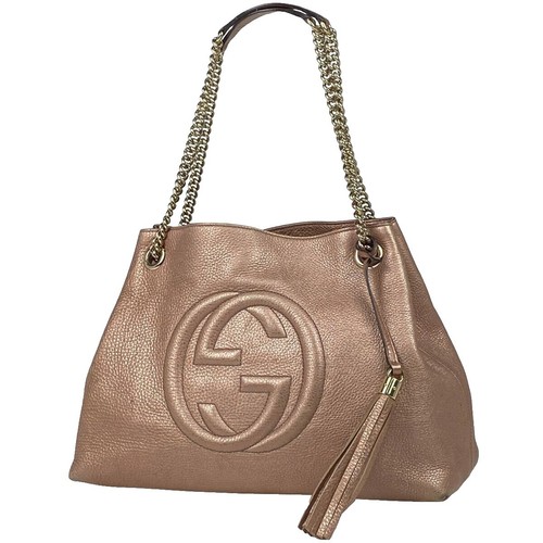 GUCCI ショルダーバッグ Gucci 726762 Handbag Small Tote Pink Bread Dog | eBay