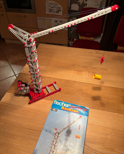 Fischertechnik Baukran 30416 OVP 313 Teile vollständig Höhe 52 cm Kranarm 55 cm - Bild 3 von 11