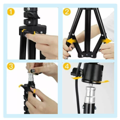 6.5ft Portable Photo Video Tripod Stand for Speedlight, Flash, Softbox, Camera - Picture 4 of 7
