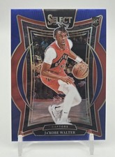 2024-25 Panini Select - Ja'Kobe Walter #96 Concourse Blue Prizm (RC) Raptors