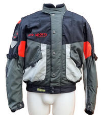 Hein Gericke Pro Sports Herren Schwarz Textil CE Armour Motorrad Jacke L / 44IN