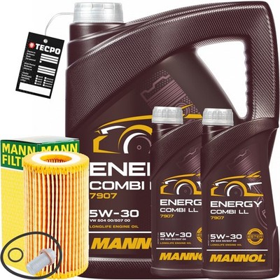MANN ÖLFILTER + 7L 5W-30 MANNOL ENERGY COMBI LL MOTORÖL passend für MB 229.51