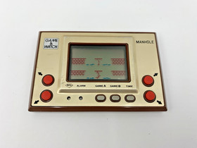 Nintendo Game & Watch Manhole MH-06 Gold Series 1981 Tested Working