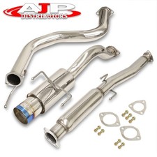 Godsnow Catback Exhaust 65mm Pipe 4.5 Burnt Tip For 1996-2000 Honda Civic 3dr Godsnow Catback Exhaust 65mm Pipe 4.5 Burnt Tip For 1996-2000 Honda Civic 3dr