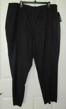 Nic + Zoe Black Rayon Cotton Blend Elastic Wa...