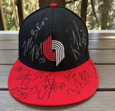 NBA Portland Trail Blazers 2010 Team 12 Signatures Hat BRoy Telfair Batum NoCOA