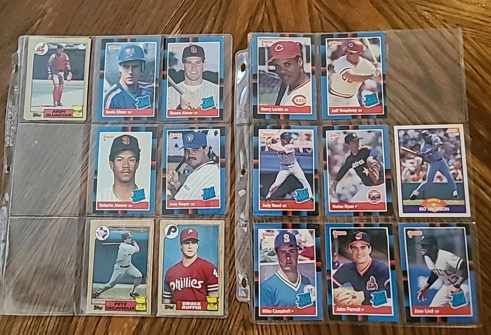 Vintage Baseball Cards In Binder.Lot Of  200+ Cards 1982, To 88. Minty Fresh.  - Image 3 of 4