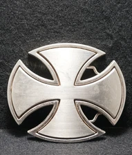 WI01108 VINTAGE 1990s CUT-OUT ****CROSS**** RELIGIOUS FASHION UNISEX BELT BUCKLE