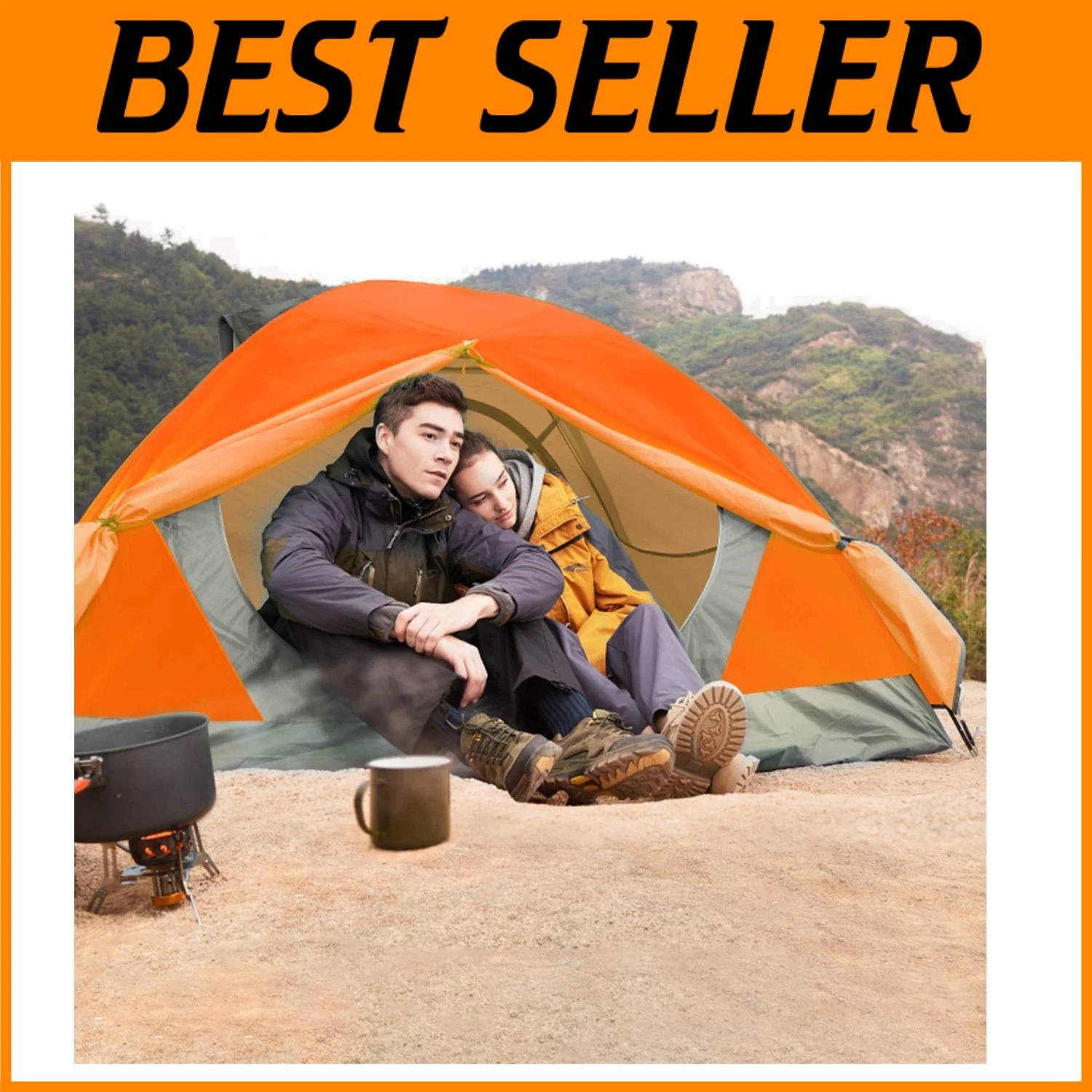 Lightweight 2 Person Camping Tent Waterproof Windproof