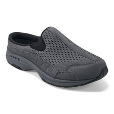 Easy Spirit Women's Travel Time Cushioned Slip-on Clogs, Dark Gray Size 7.5M