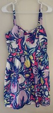 Lilly Pulitzer Christine Dress Tropical Pink Catwalking Floral Preppy SIZE 10