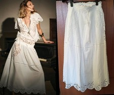  99 ZARA EMBROIDERED LINED LONG SKIRT ZW COLLECTION XS