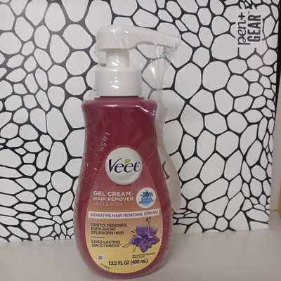 Gel Cream Hair Remover, Sensitive, Aloe & Violet Blossom Fresh Smell, 13.5 fl oz