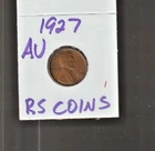 1927     AU    LINCOLN  CENT   ~ALMOST  UNCIRCULATED ~ RS COINS #48D  FREE SHIP