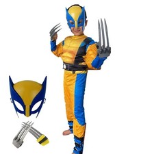 Costume Carnevale Cosplay Wolverine bambini + accessori
