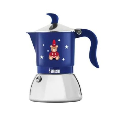 Bialetti Flammetta Induction Weihnachtsbär 2025, Mokka aus Aluminium, mit Stahls