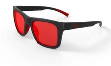 Hurley Men  s HSM3000P Sunrise Polarized Sport Sunglasses Black/Red 53-20-140