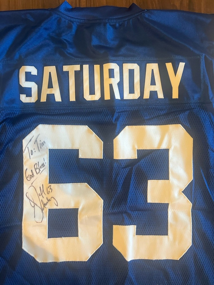 Authentic Indianapolis Colts Jeff Saturday #63 Signed Jersey