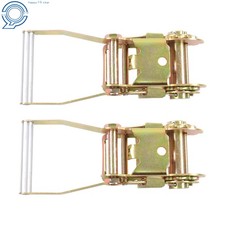 2 Pack 2 Inch Handle Tie Down Ratchet Buckle For Tow Dolly Car Hauler Flatbed