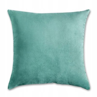 Dekorative Kissenhülle Aqua Green 40x40 cm Veloursbezug Couchkissenbezug