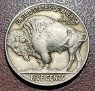 1917 Buffalo Nickel AU Full Sharp Horn & Head Detail Teens Buffalo 5c Coin