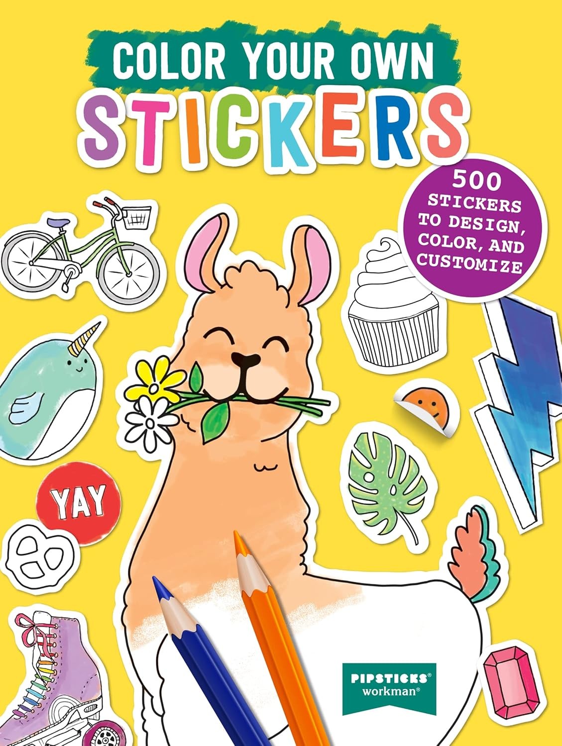 Color Your Own Stickers: 500 Stickers to Design Color by Pipsticks (PB 2022) - Image 11