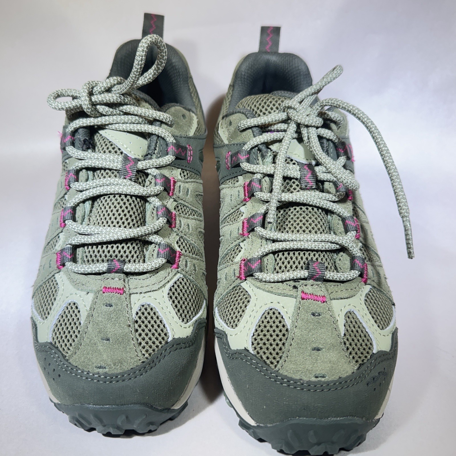 Scarpe da trekking basse Merrell donna 8 5 Accentor 3 ammortizzate stringate pelle lichene