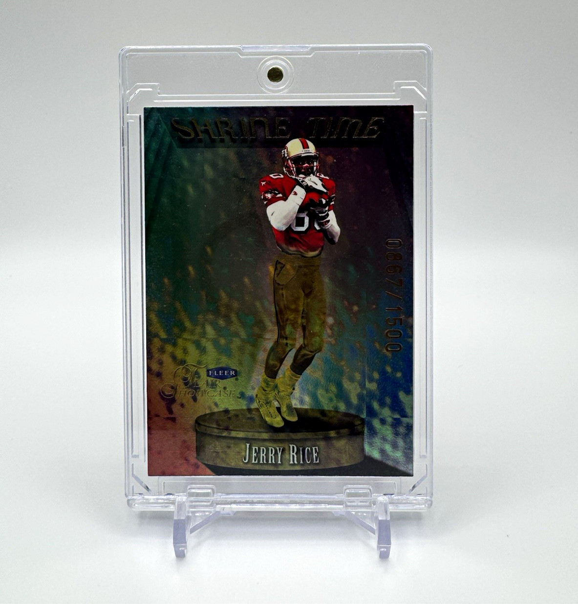 Fleer 1999 Flair Showcase Shrine Time Jerry Rice #5 ST /1500 49ers Insert